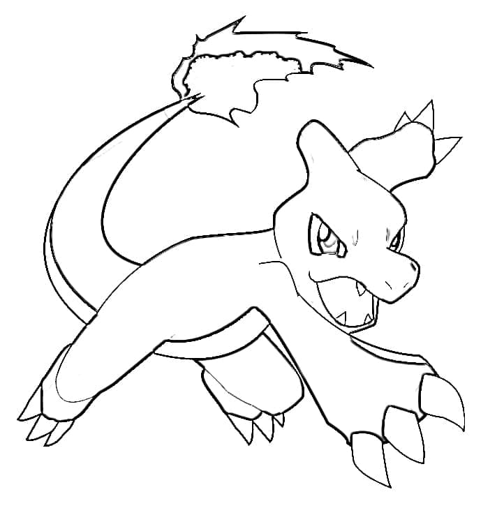 Dibujo para colorear: Charmeleon (Videojuegos) #218939 - Dibujos para Colorear e Imprimir Gratis