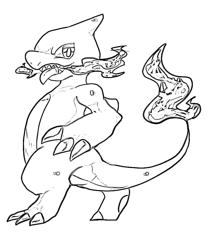 Dibujo para colorear: Charmeleon (Videojuegos) #218942 - Dibujos para Colorear e Imprimir Gratis