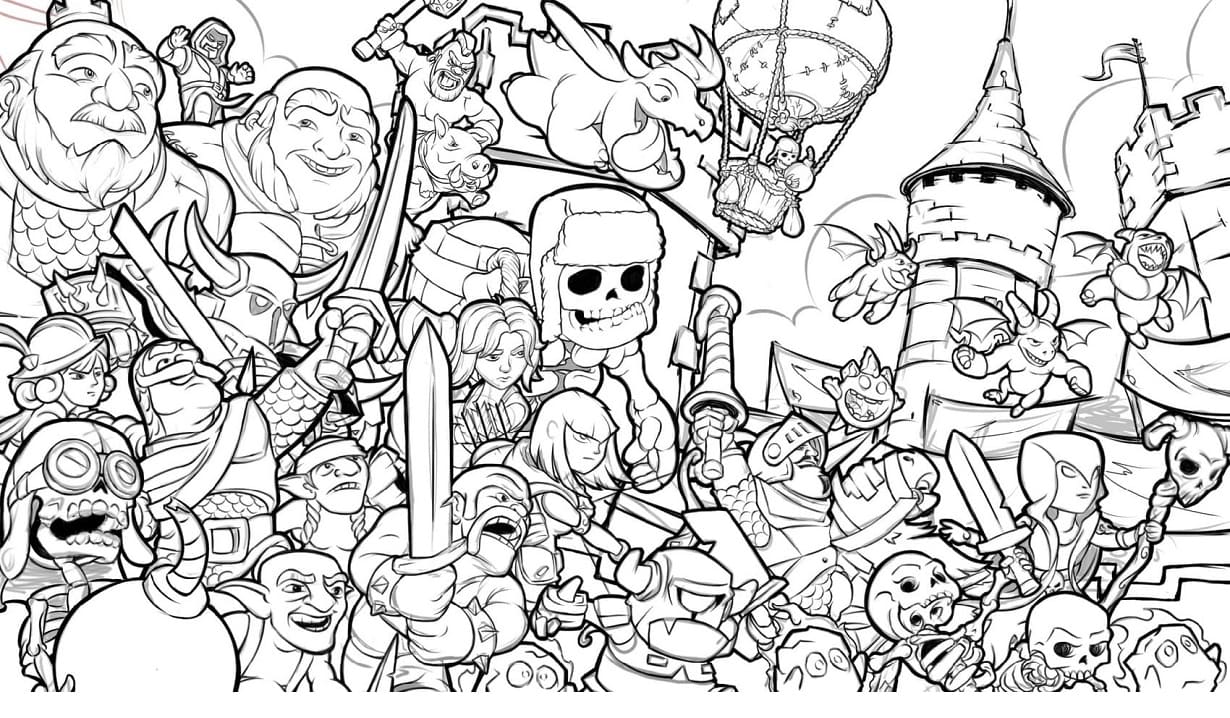 Dibujo gratuito Clash Royale #200930 de la coleccion Videojuegos para imprimir