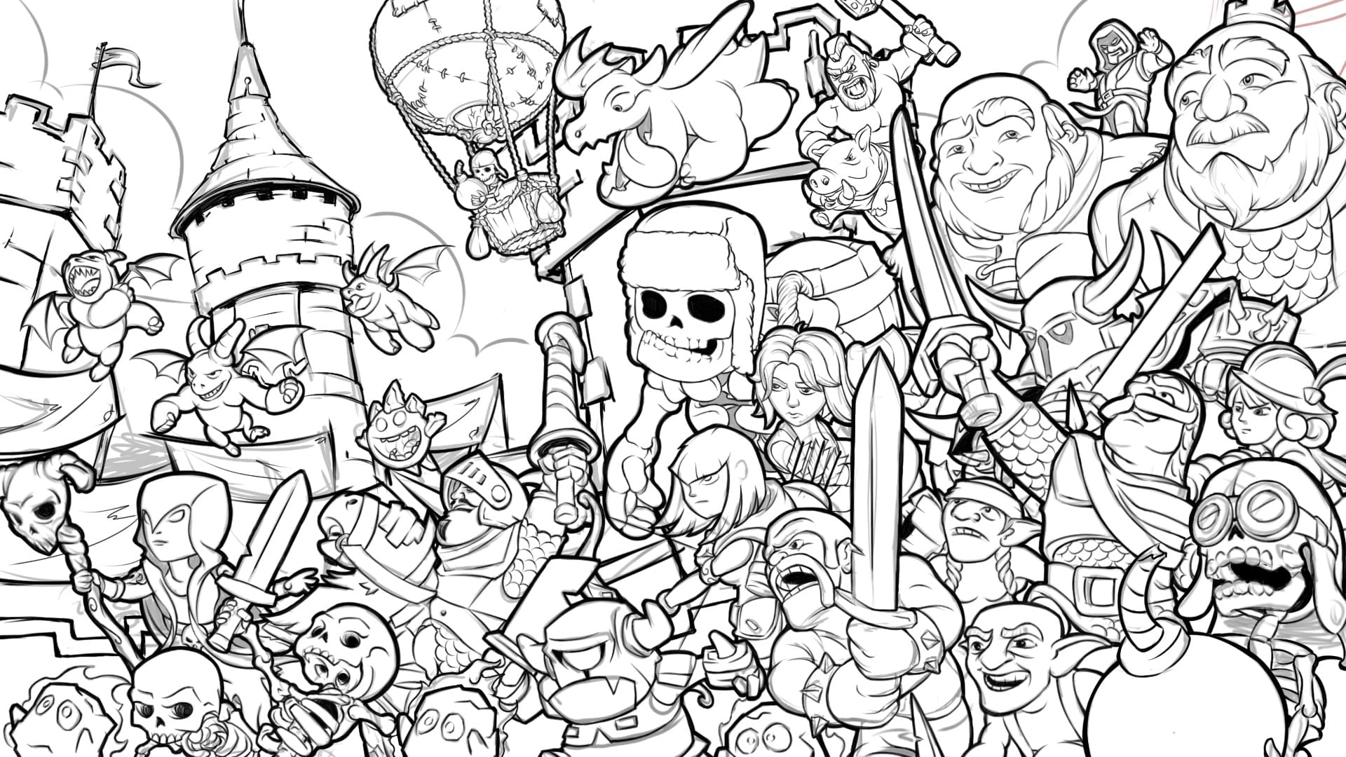 Dibujo gratuito Clash Royale #200932 de la coleccion Videojuegos para imprimir