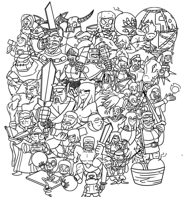Dibujo gratuito Clash Royale #200933 de la coleccion Videojuegos para imprimir