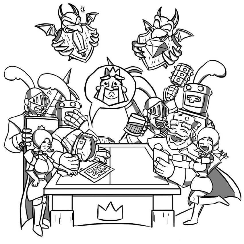 Dibujo gratuito Clash Royale #200944 de la coleccion Videojuegos para imprimir