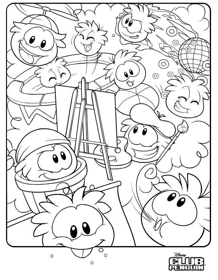 Dibujo para colorear: Club Penguin (Videojuegos) #170301 - Dibujos para Colorear e Imprimir Gratis