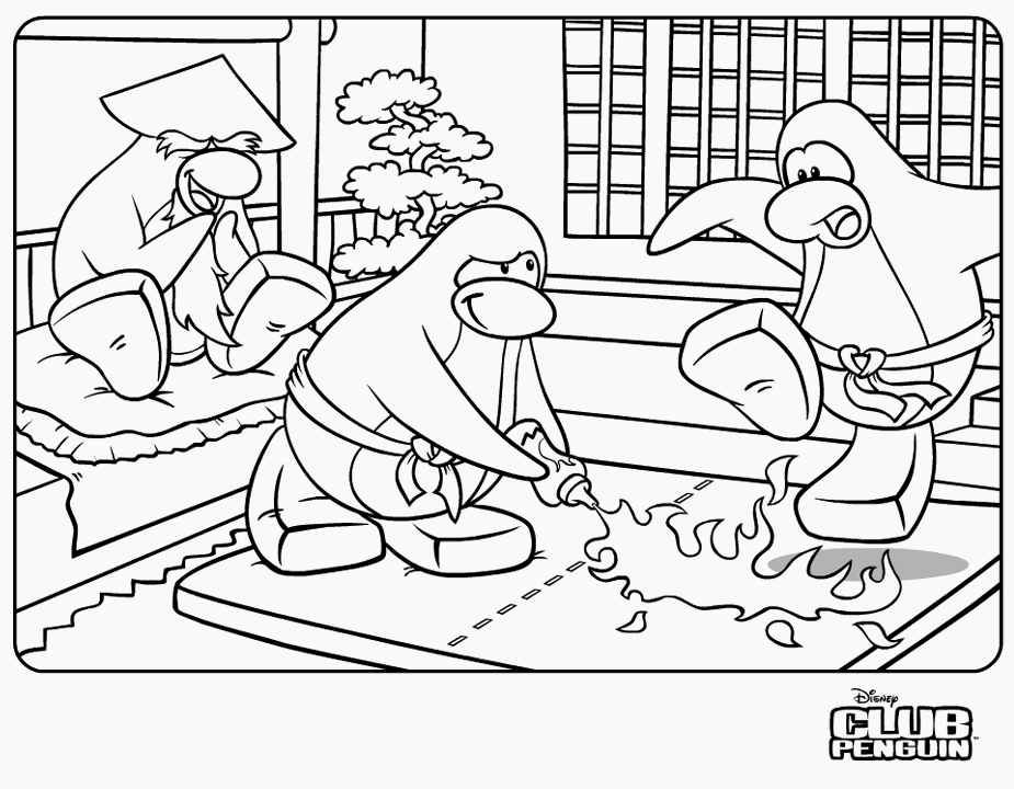 Dibujo para colorear: Club Penguin (Videojuegos) #170308 - Dibujos para Colorear e Imprimir Gratis