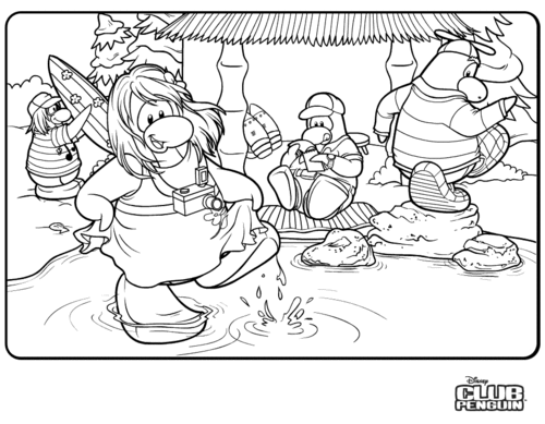 Dibujo para colorear: Club Penguin (Videojuegos) #170312 - Dibujos para Colorear e Imprimir Gratis