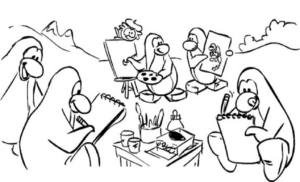 Dibujo para colorear: Club Penguin (Videojuegos) #170319 - Dibujos para Colorear e Imprimir Gratis