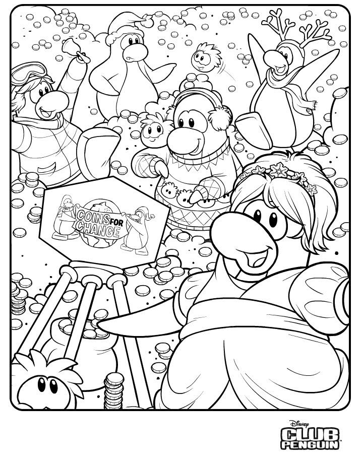 Dibujo para colorear: Club Penguin (Videojuegos) #170322 - Dibujos para Colorear e Imprimir Gratis