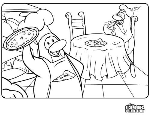 Dibujo para colorear: Club Penguin (Videojuegos) #170329 - Dibujos para Colorear e Imprimir Gratis
