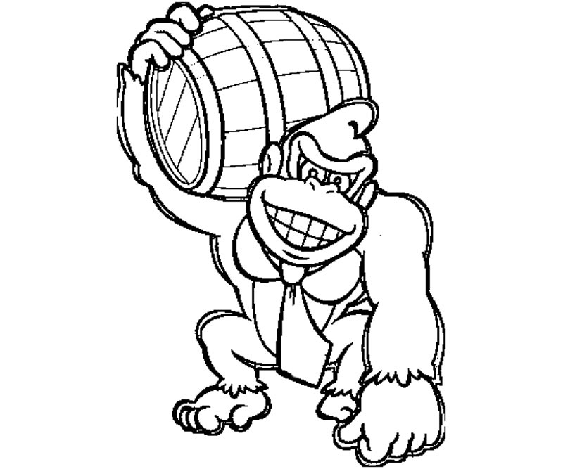 Dibujo De Donkey Kong Para Colorear Dibujos Para Colorear Imprimir ...
