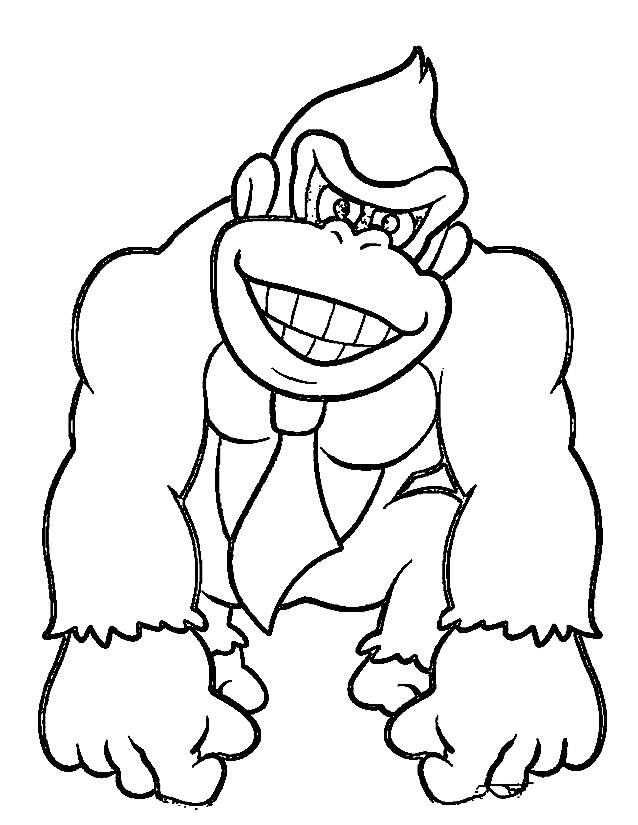 Dibujo para colorear: Donkey Kong (Videojuegos) #112166 - Dibujos para Colorear e Imprimir Gratis