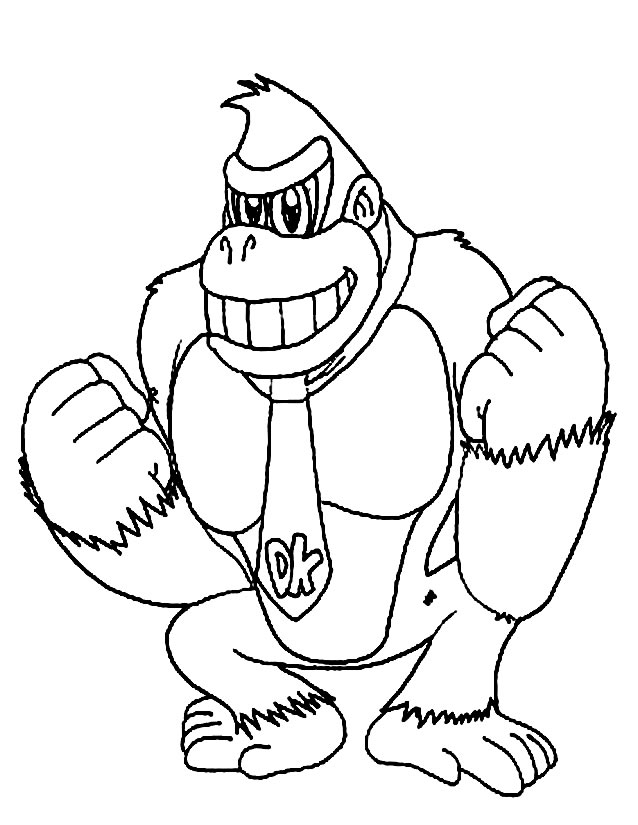 Dibujo para colorear: Donkey Kong (Videojuegos) #112174 - Dibujos para Colorear e Imprimir Gratis