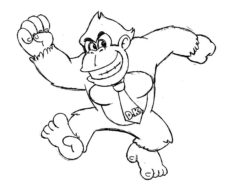 Dibujo para colorear: Donkey Kong (Videojuegos) #112175 - Dibujos para Colorear e Imprimir Gratis