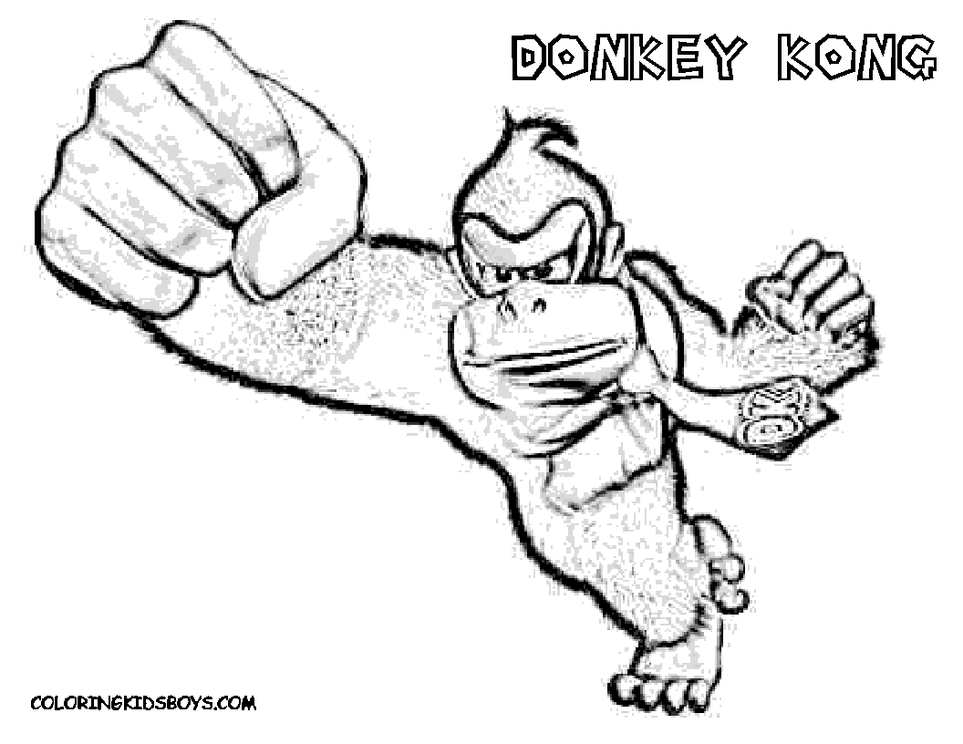 Dibujo para colorear: Donkey Kong (Videojuegos) #112180 - Dibujos para Colorear e Imprimir Gratis