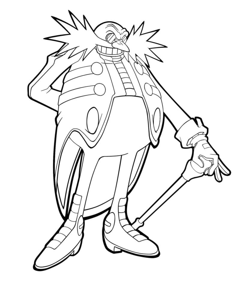 Dibujo gratuito Dr. Eggman #187984 de la coleccion Videojuegos para imprimir