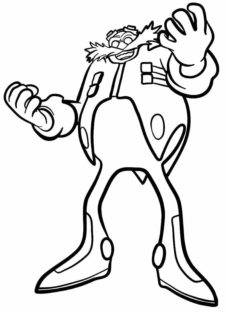 Dibujo gratuito Dr. Eggman #187989 de la coleccion Videojuegos para imprimir