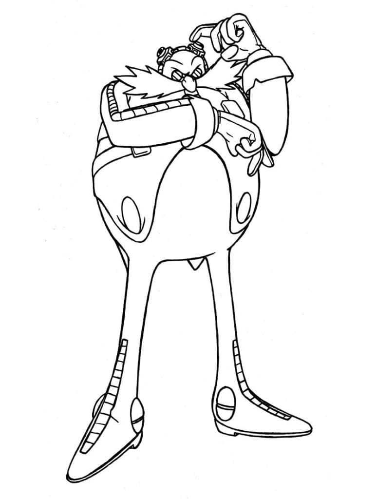 Dibujo para colorear: Dr. Eggman (Videojuegos) #187991 - Dibujos para Colorear e Imprimir Gratis