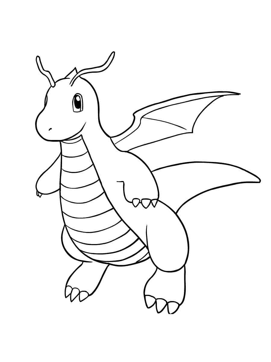 Dibujo gratuito Dragonite #181599 de la coleccion Videojuegos para imprimir