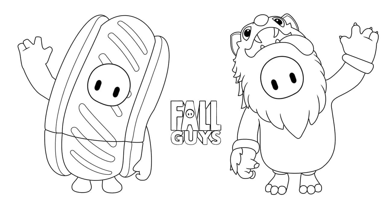 Dibujo gratuito Fall Guys #186852 de la coleccion Videojuegos para imprimir
