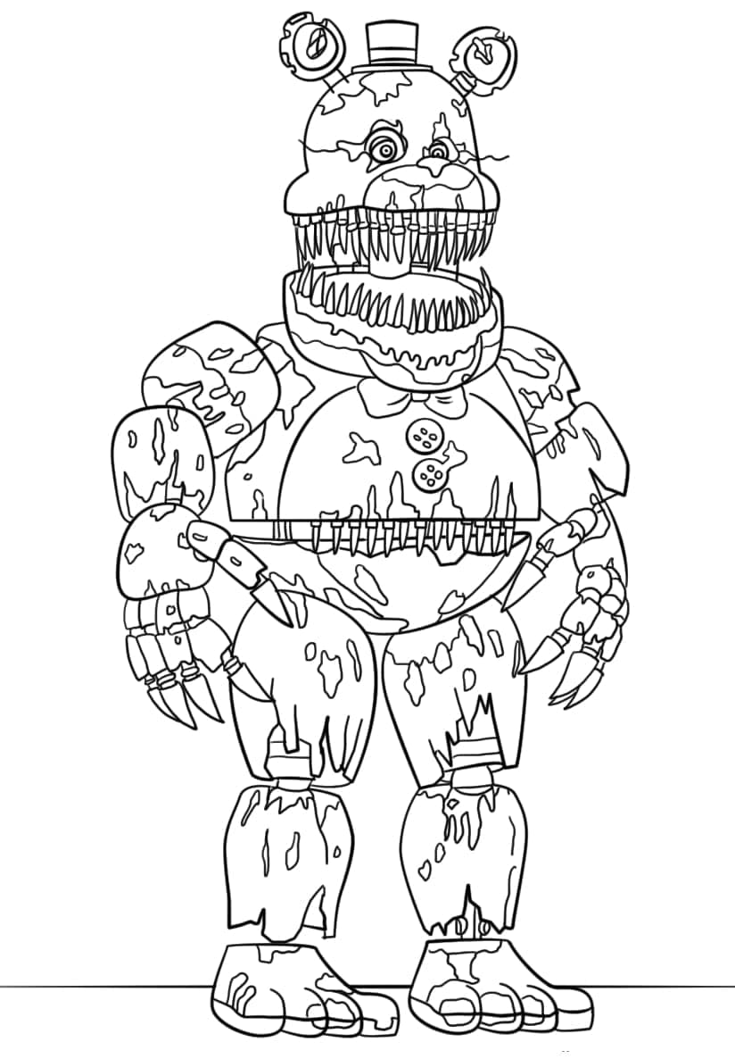Dibujo gratuito Five Nights at Freddy’s (FNAF) #199643 de la coleccion Videojuegos para imprimir