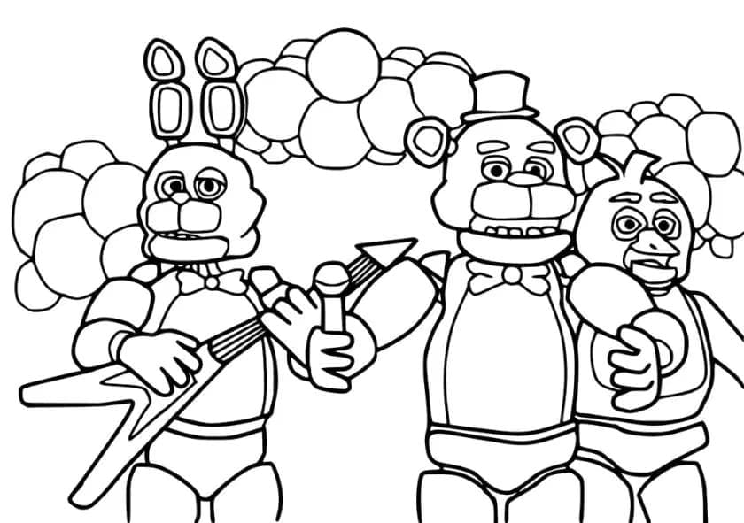 Dibujo gratuito Five Nights at Freddy’s (FNAF) #199645 de la coleccion Videojuegos para imprimir