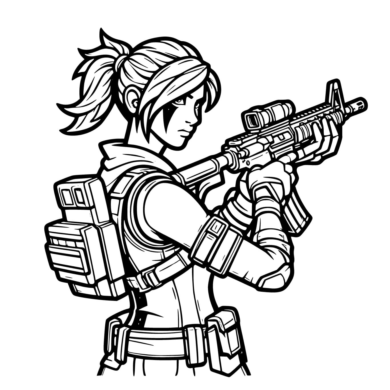 Dibujo gratuito Fortnite #213122 de la coleccion Videojuegos para imprimir