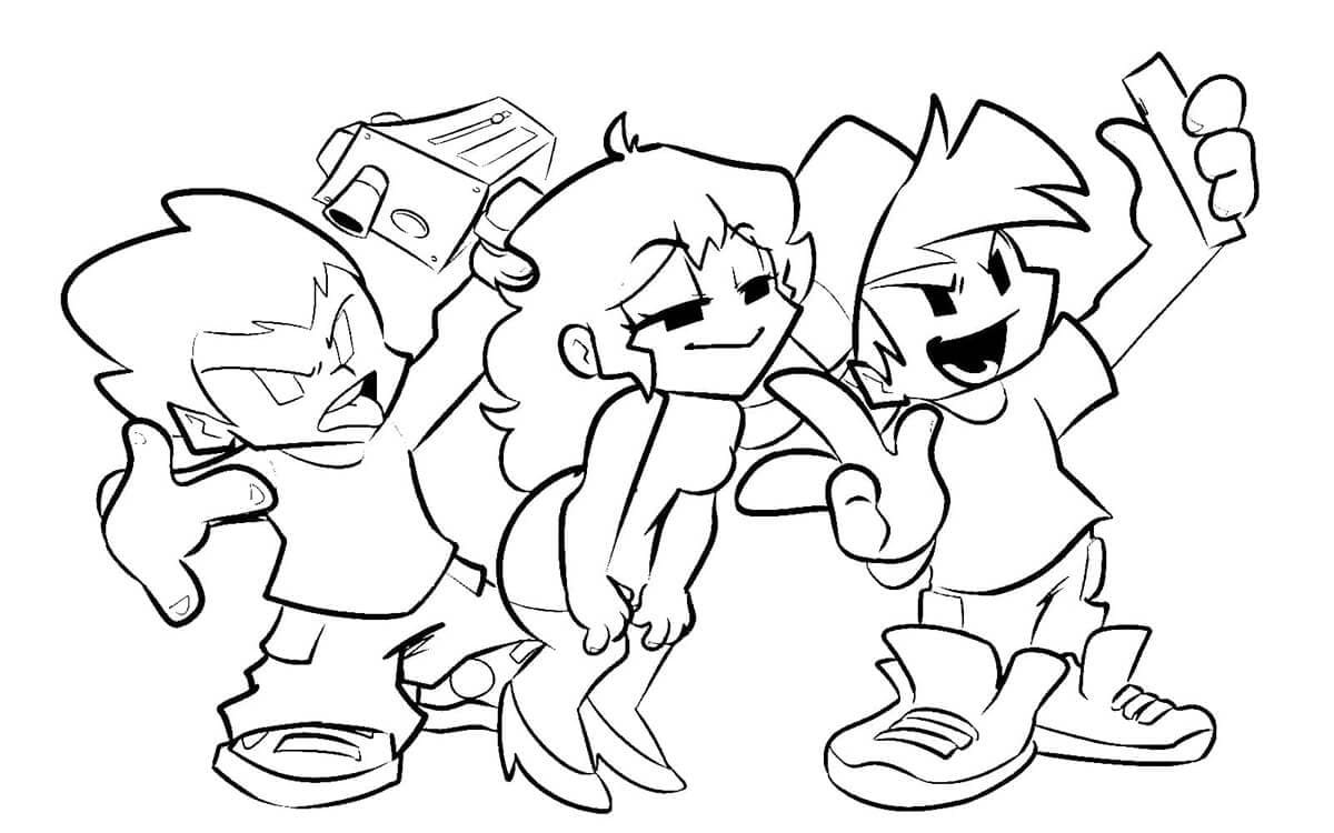 Dibujo gratuito Friday Night Funkin' #174534 de la coleccion Videojuegos para imprimir
