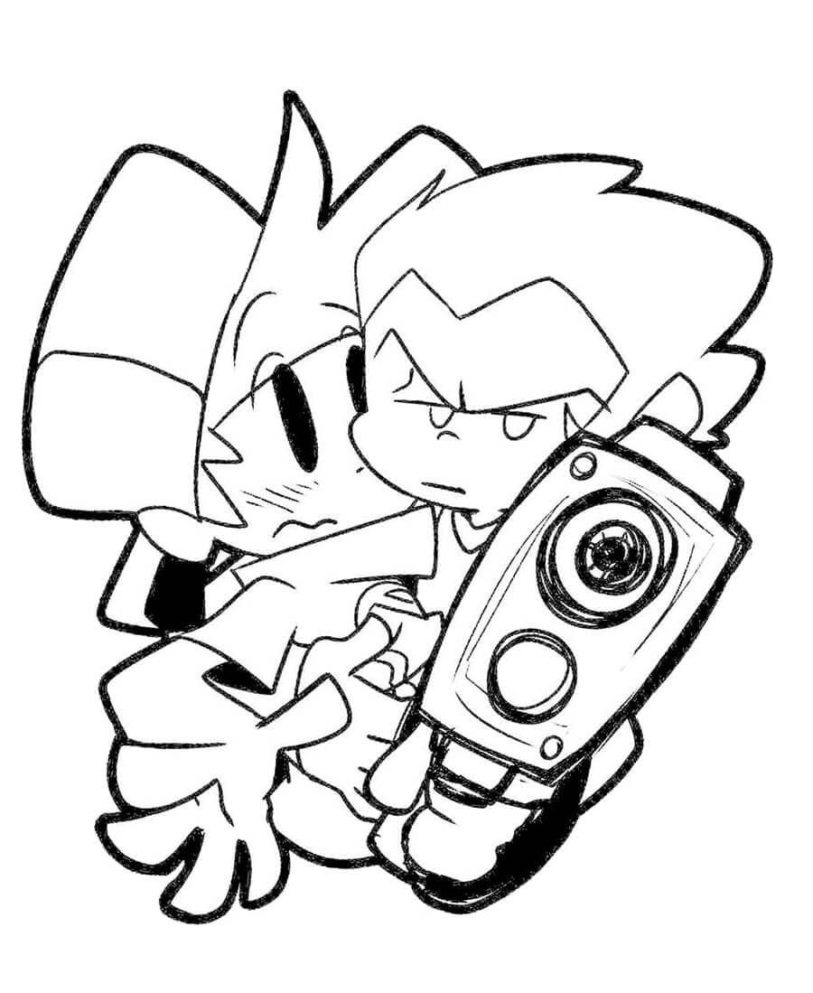Dibujo gratuito Friday Night Funkin' #174536 de la coleccion Videojuegos para imprimir