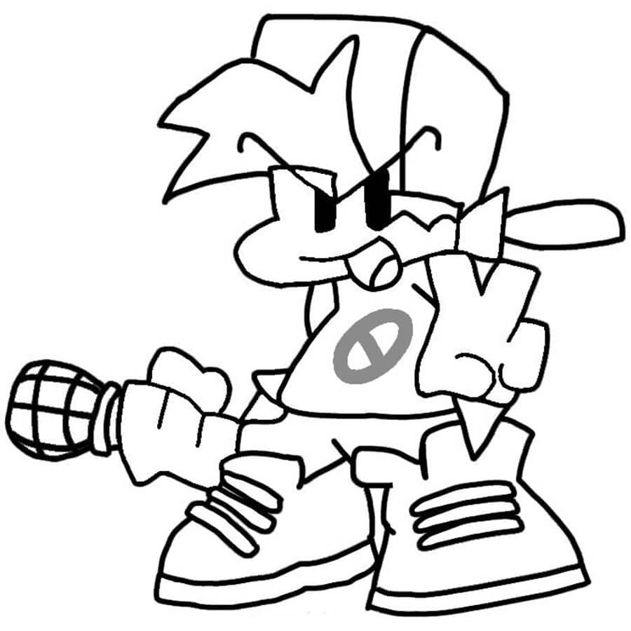 Dibujo gratuito Friday Night Funkin' #174546 de la coleccion Videojuegos para imprimir