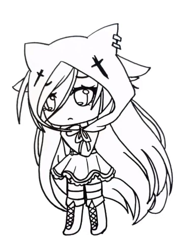 Dibujo gratuito Gacha Life #174498 de la coleccion Videojuegos para imprimir