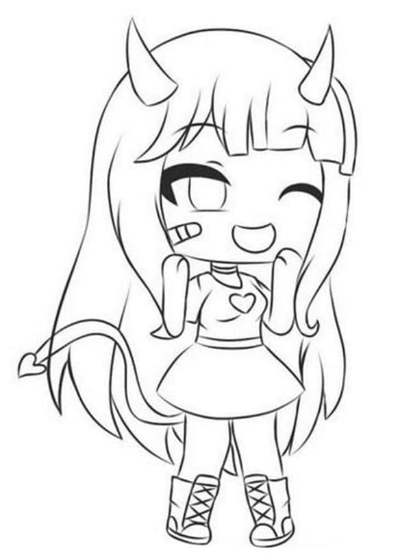 Dibujo gratuito Gacha Life #174509 de la coleccion Videojuegos para imprimir