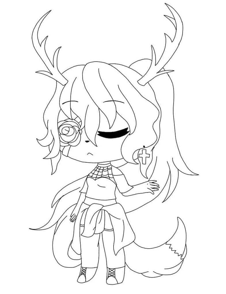 Dibujo gratuito Gacha Life #174513 de la coleccion Videojuegos para imprimir