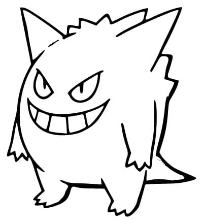 Dibujo gratuito Gengar #181540 de la coleccion Videojuegos para imprimir