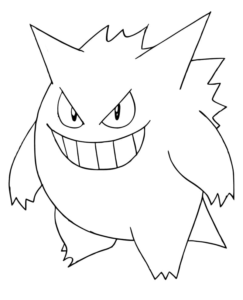 Dibujo gratuito Gengar #181541 de la coleccion Videojuegos para imprimir