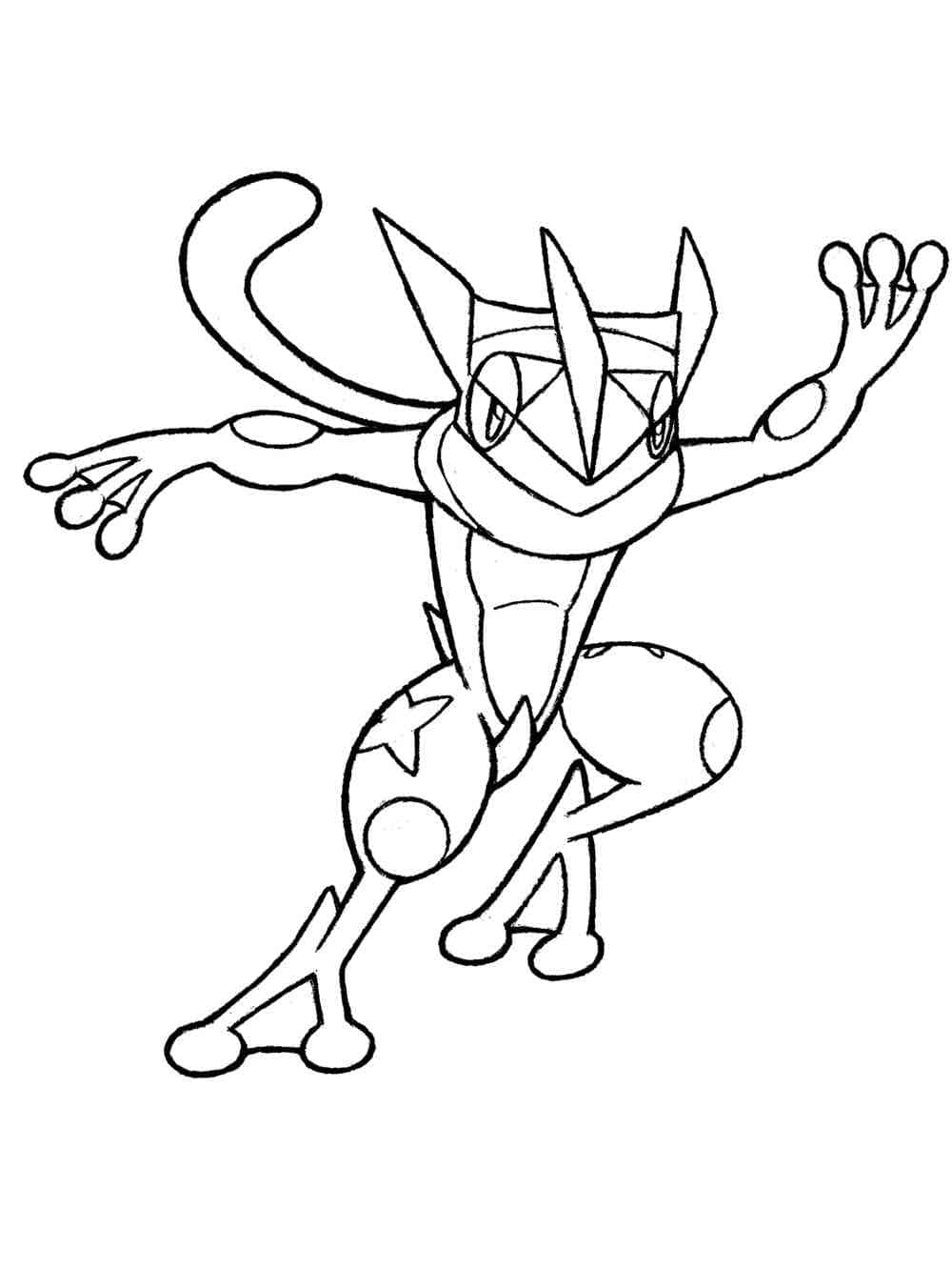 Dibujo gratuito Greninja #184235 de la coleccion Videojuegos para imprimir