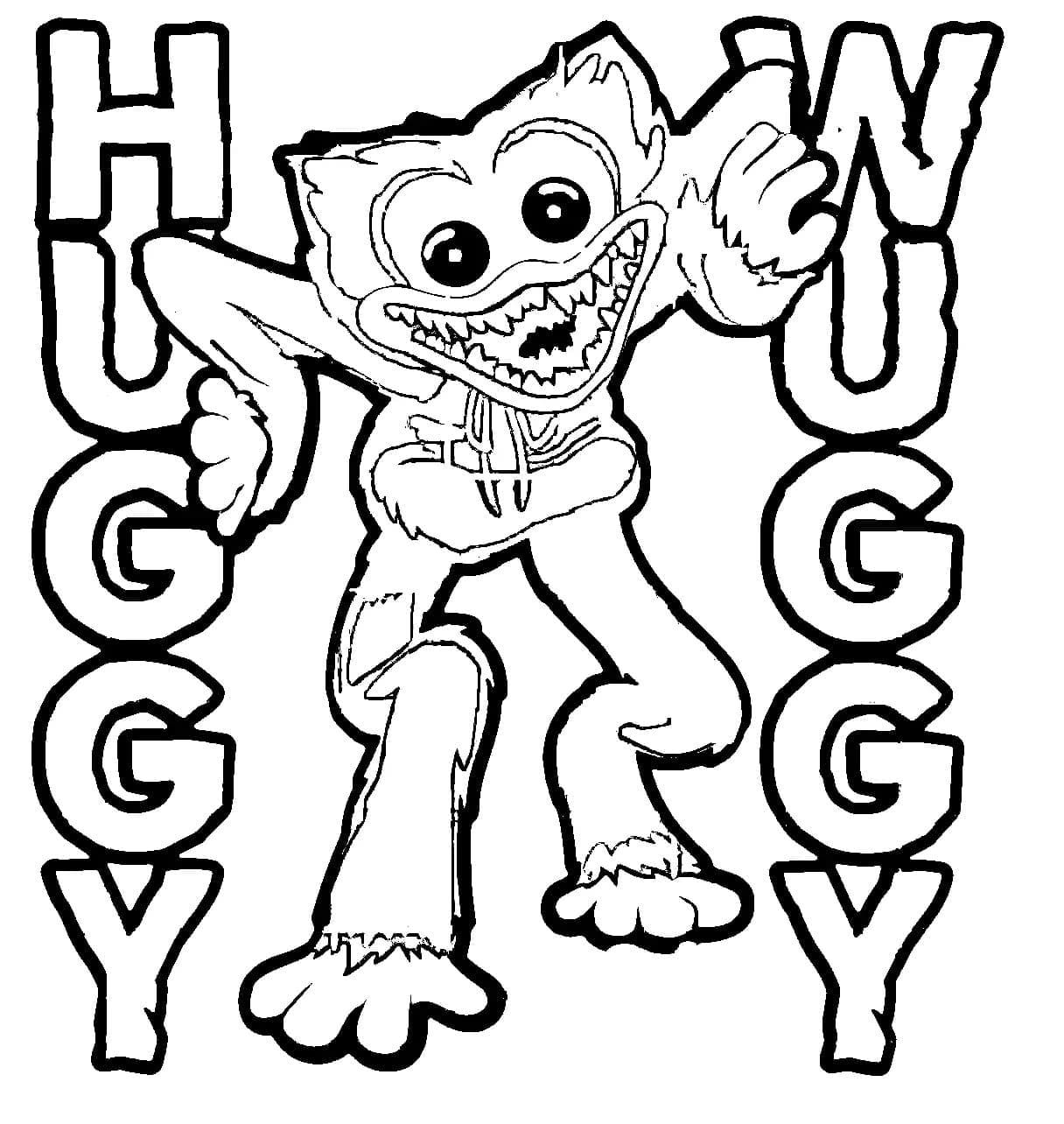 Dibujo gratuito Huggy Wuggy #206871 de la coleccion Videojuegos para imprimir