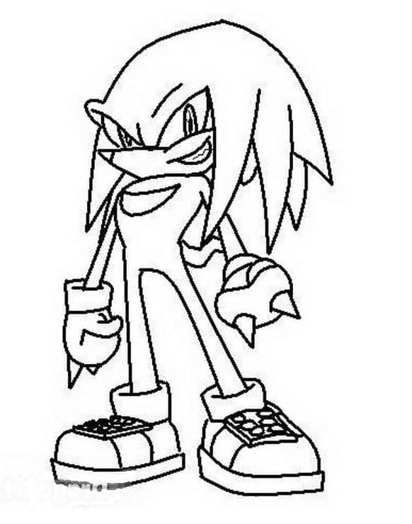 Dibujo gratuito Knuckles #212920 de la coleccion Videojuegos para imprimir