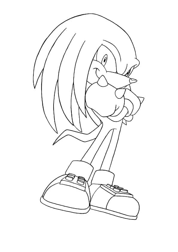 Dibujo gratuito Knuckles #212922 de la coleccion Videojuegos para imprimir