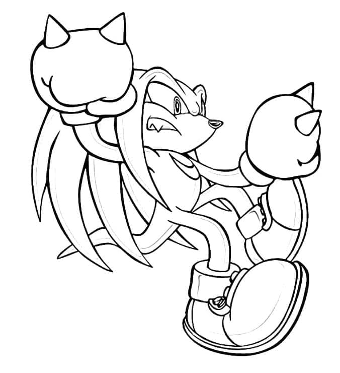Dibujo gratuito Knuckles #212933 de la coleccion Videojuegos para imprimir