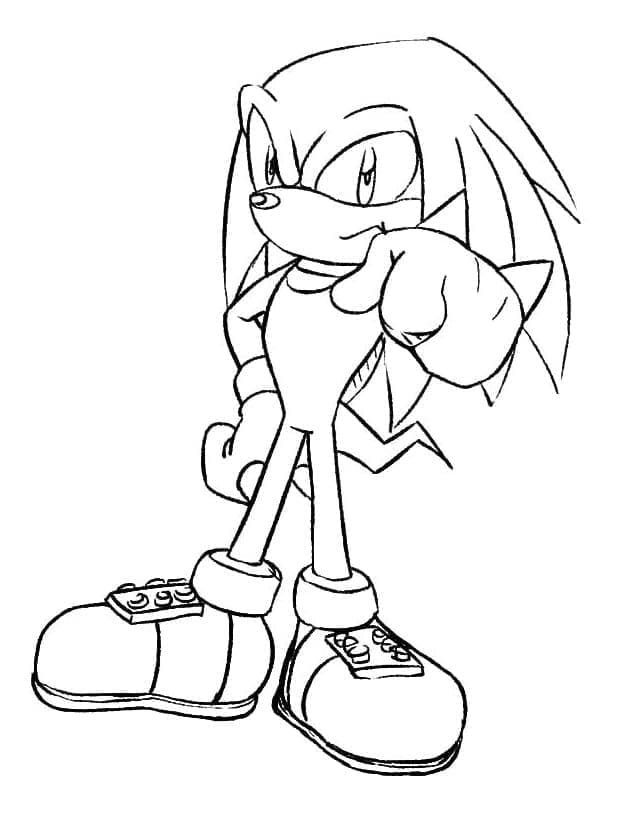 Dibujo gratuito Knuckles #212936 de la coleccion Videojuegos para imprimir