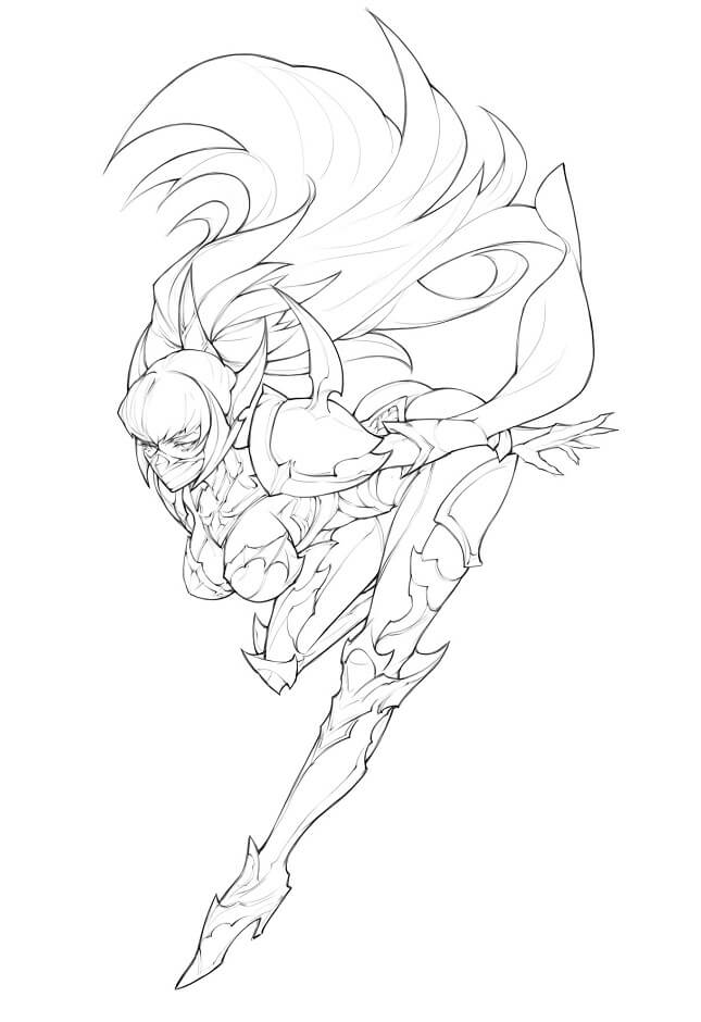 Dibujo gratuito League of Legends #173731 de la coleccion Videojuegos para imprimir