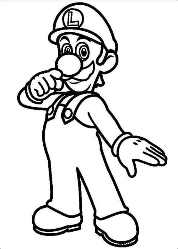 Dibujo gratuito Luigi #174671 de la coleccion Videojuegos para imprimir Dibujo gratuito Luigi #174671 de la coleccion Videojuegos para imprimir