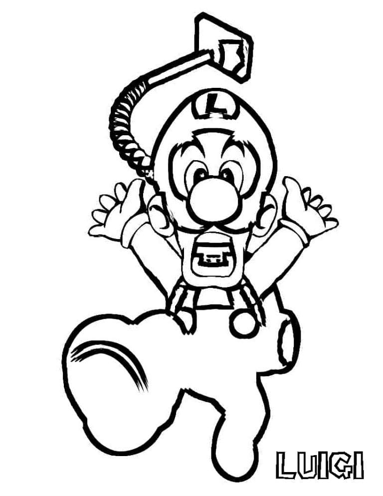 Dibujo gratuito Luigi #174681 de la coleccion Videojuegos para imprimir