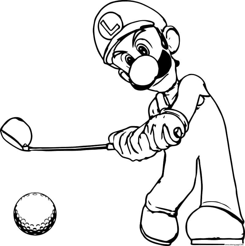 Dibujo gratuito Luigi #174682 de la coleccion Videojuegos para imprimir
