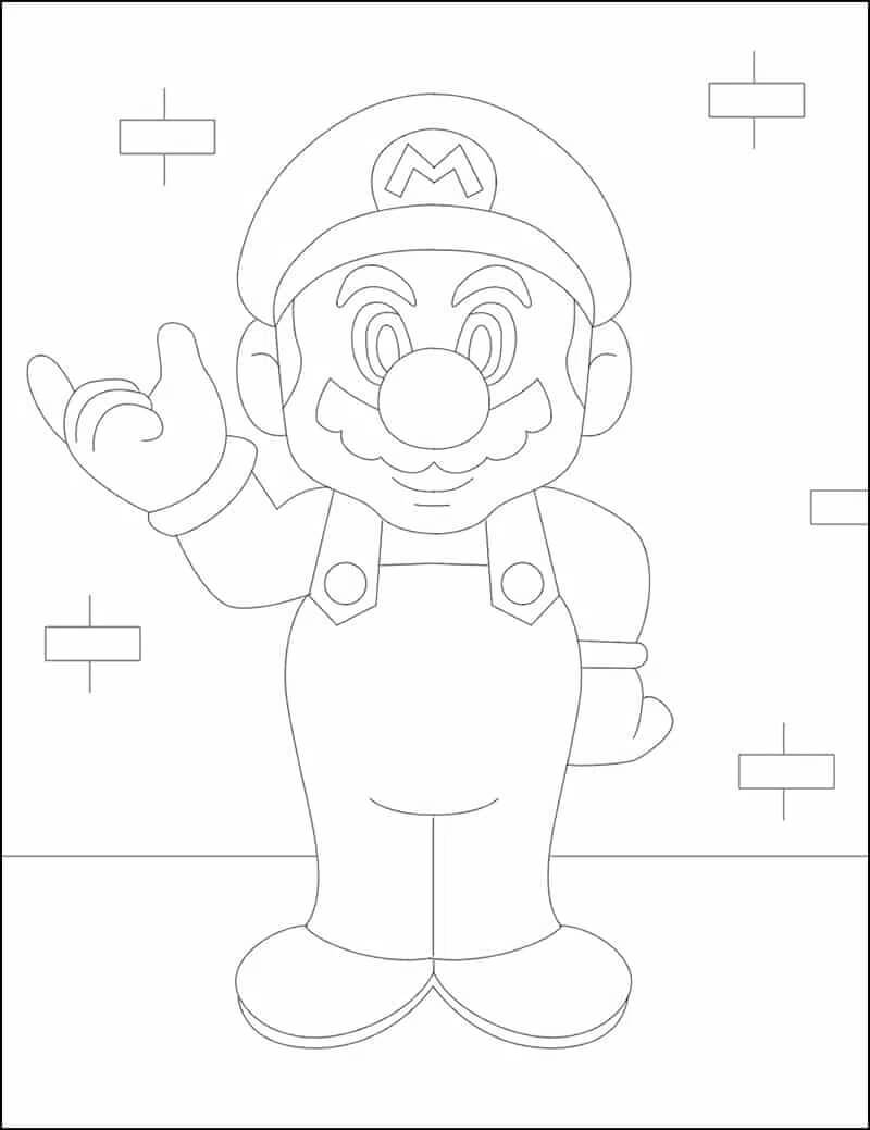 Dibujo gratuito Mario #172144 de la coleccion Videojuegos para imprimir