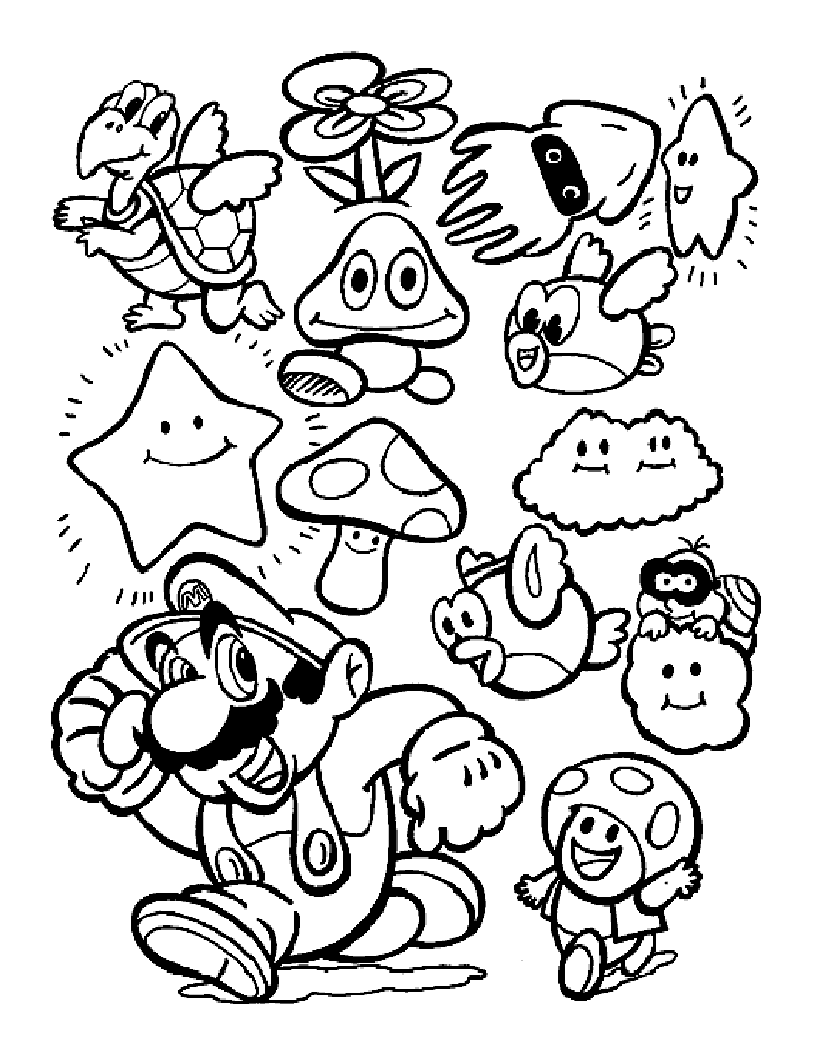 Dibujos de Mario Bros #112547 (Videojuegos) para colorear – Páginas  imprimibles gratis
