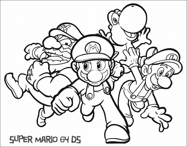 Dibujo para colorear: Mario Bros (Videojuegos) #112551 - Dibujos para Colorear e Imprimir Gratis