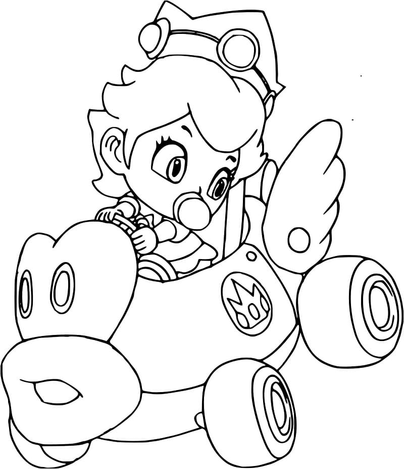 Dibujo gratuito Mario Kart #183557 de la coleccion Videojuegos para imprimir