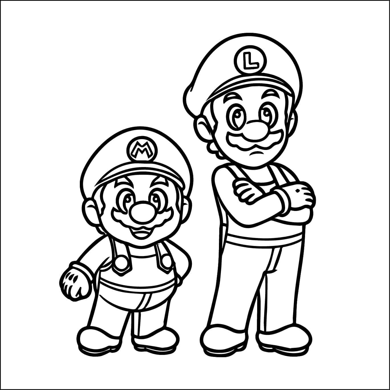 Dibujo gratuito Mario y Luigi #217713 de la coleccion Videojuegos para imprimir Dibujo gratuito Mario y Luigi #217713 de la coleccion Videojuegos para imprimir