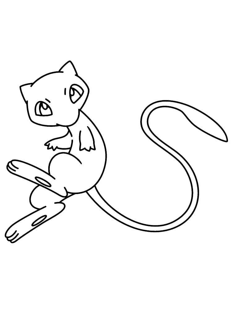 Dibujo gratuito Mew #187436 de la coleccion Videojuegos para imprimir