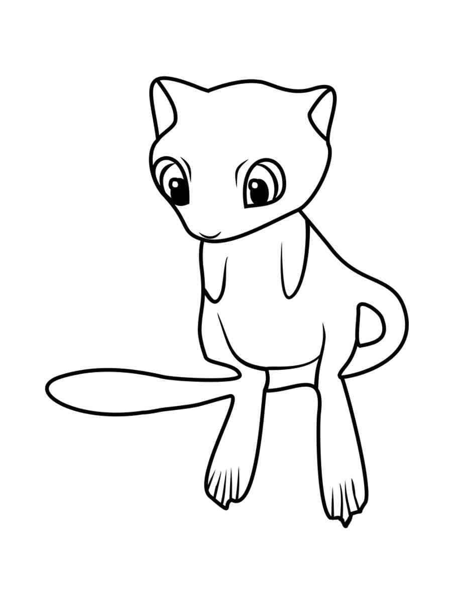 Dibujo gratuito Mew #187438 de la coleccion Videojuegos para imprimir